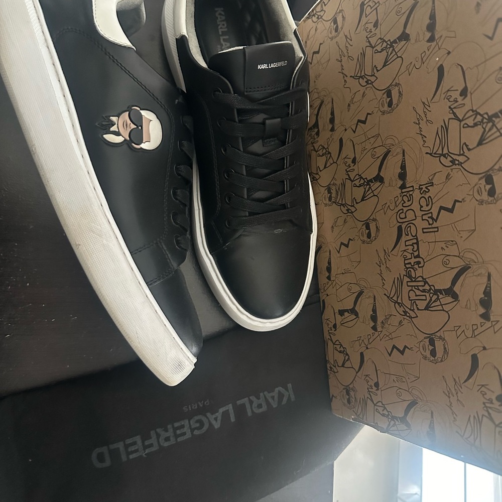 Karl Lagerfeld Black Sneakers for Men